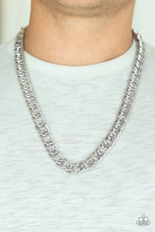 Omega Silver Men's Necklace