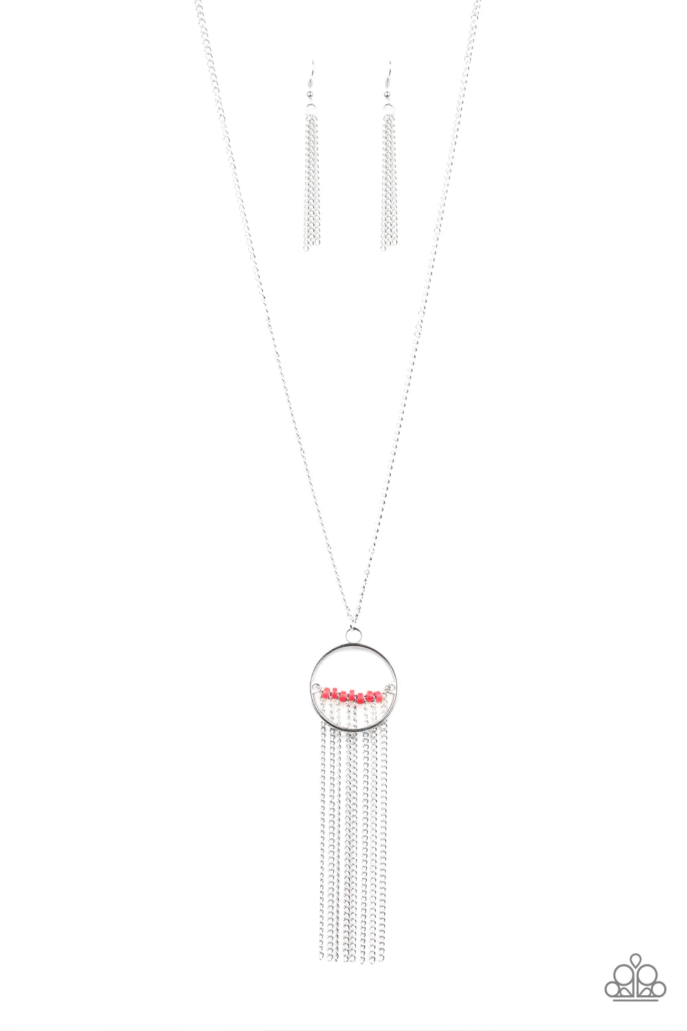 Terra Tassel - Red Necklace