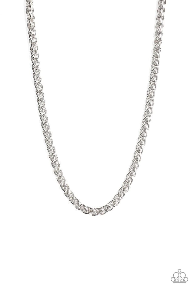 Big Talker - Silver Men's Necklace