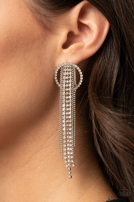 Dazzle by Default White Post Earring