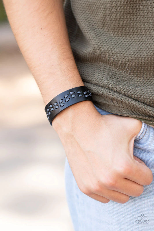 Leather Is My Favorite Color - Black Urban Bracelet