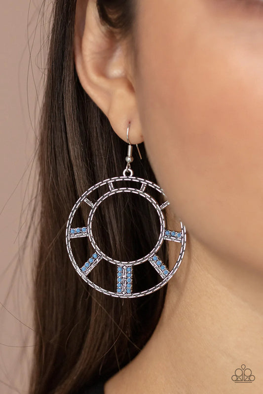 Fleek Fortress - Blue Earrings