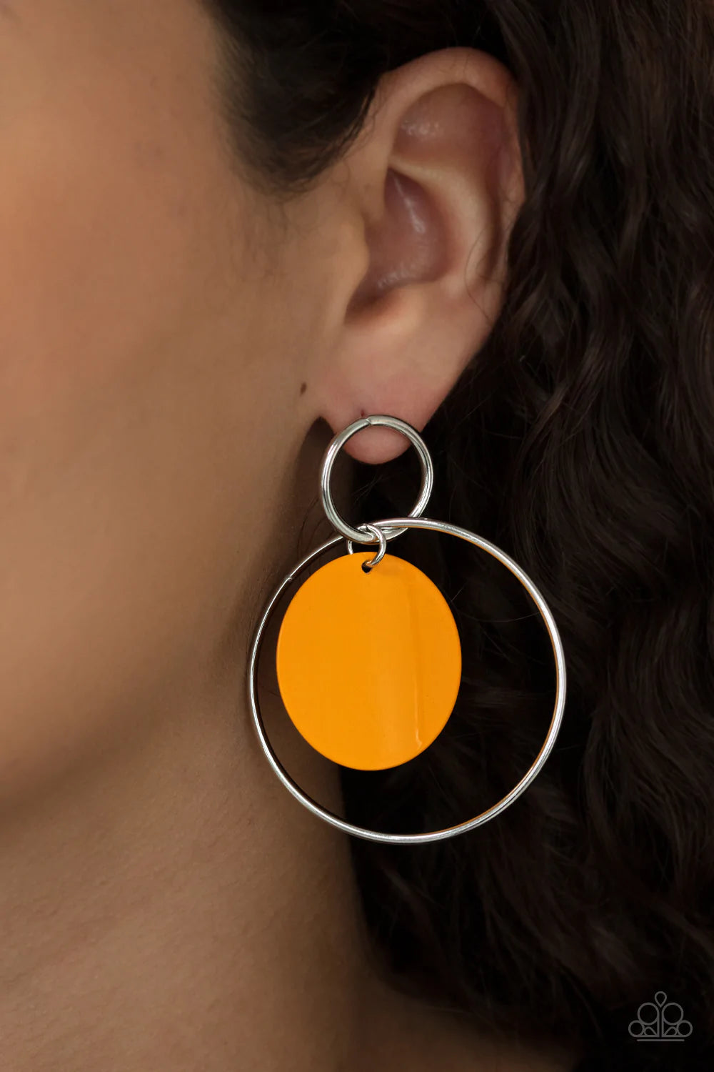 POP, Look, and Listen - Orange Post Earrings
