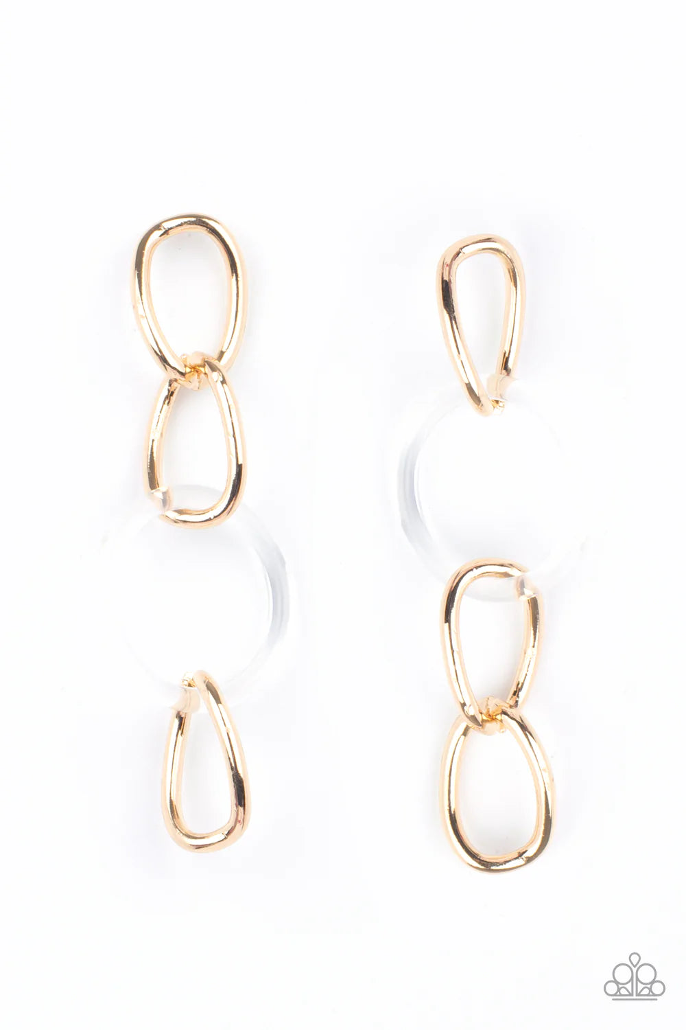 Talk in Circles Gold Post Earring