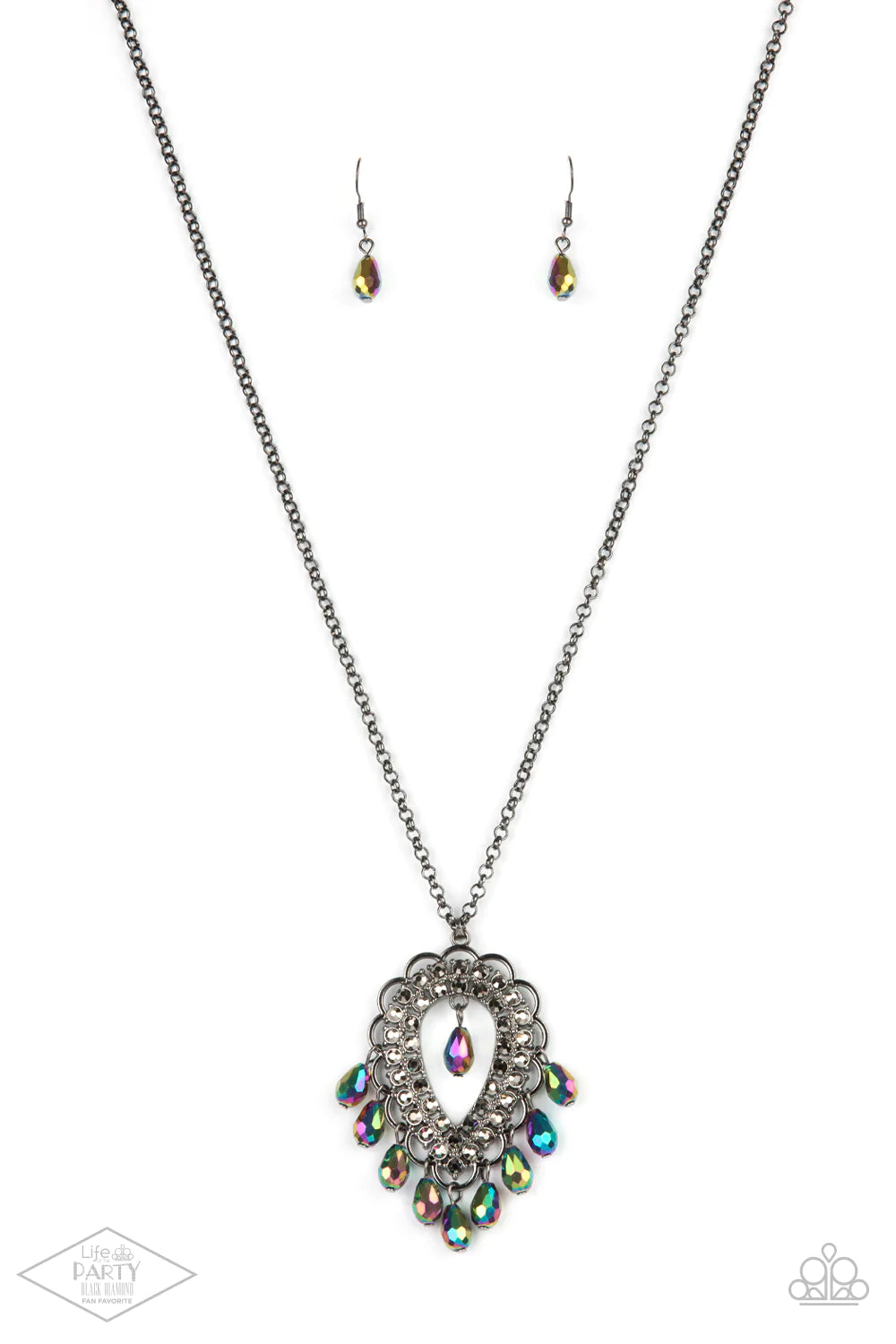 Teasable Teardrops - Multi Necklace