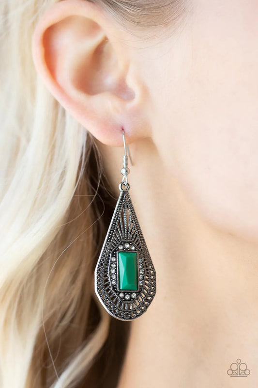 Deco Dreaming - Green Earrings