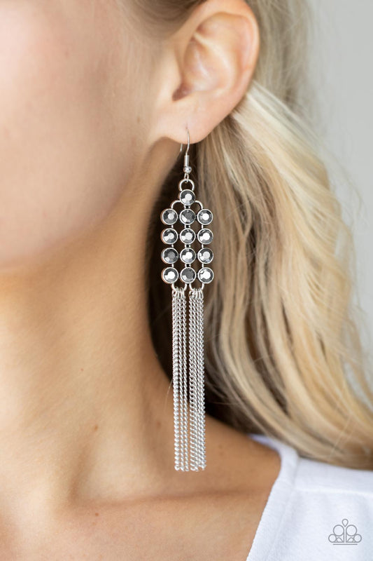 Tasteful Tassel - Silver Earrings