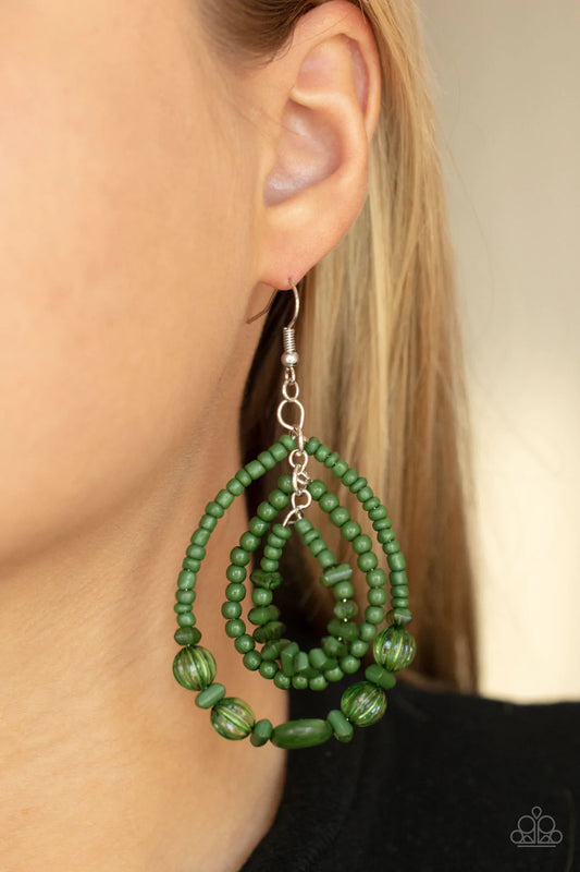 Prana Party - Green Earrings
