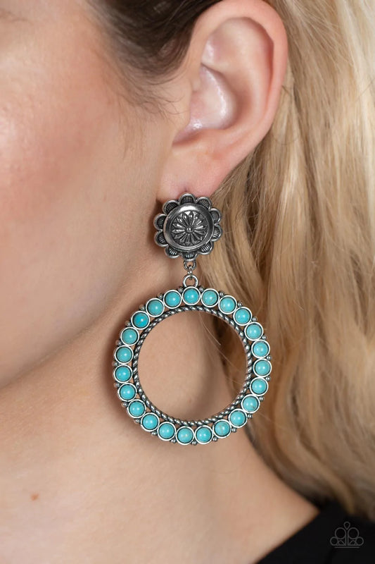 Playfully Prairie - Blue Post Earrings