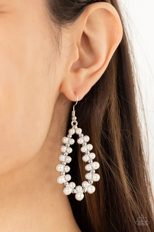 Absolutely Ageless - White Earrings