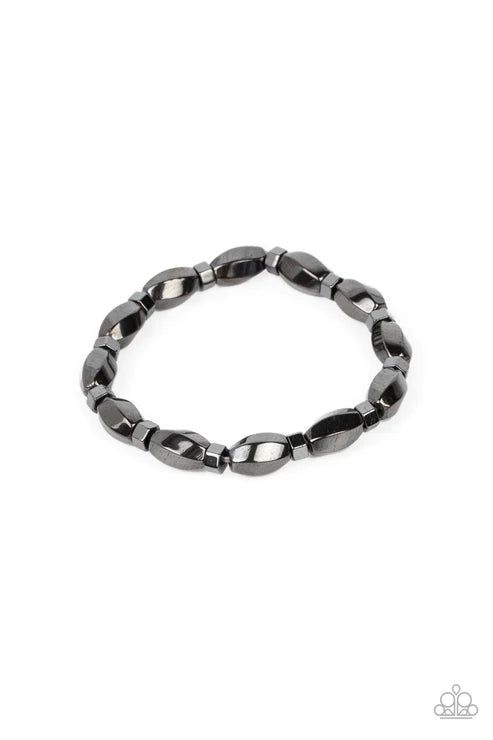 Magnetic Mantra - Black Bracelet