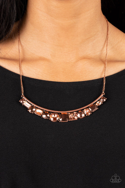 The Only SMOKE-SHOW in Town - Copper Necklace