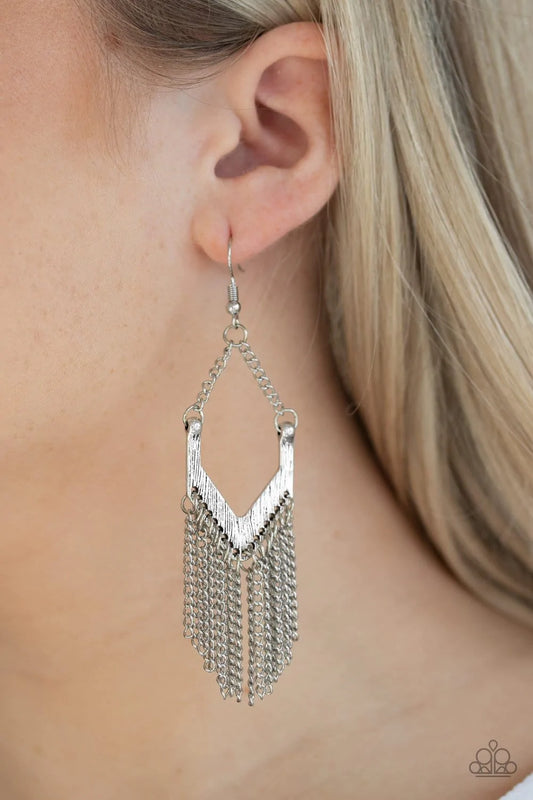 Unchained Fashion Silver Earrings