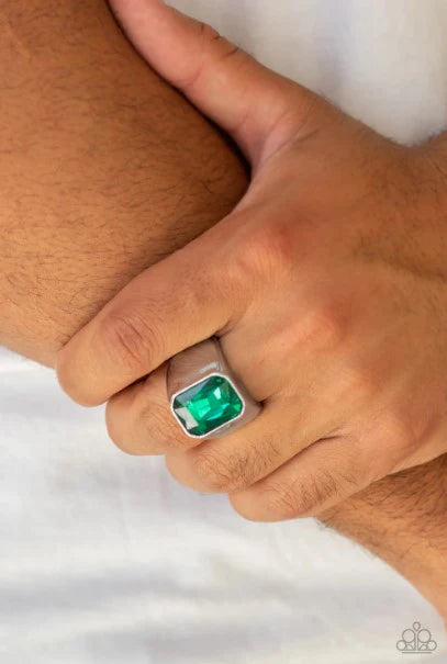 Scholar Green Men's Ring