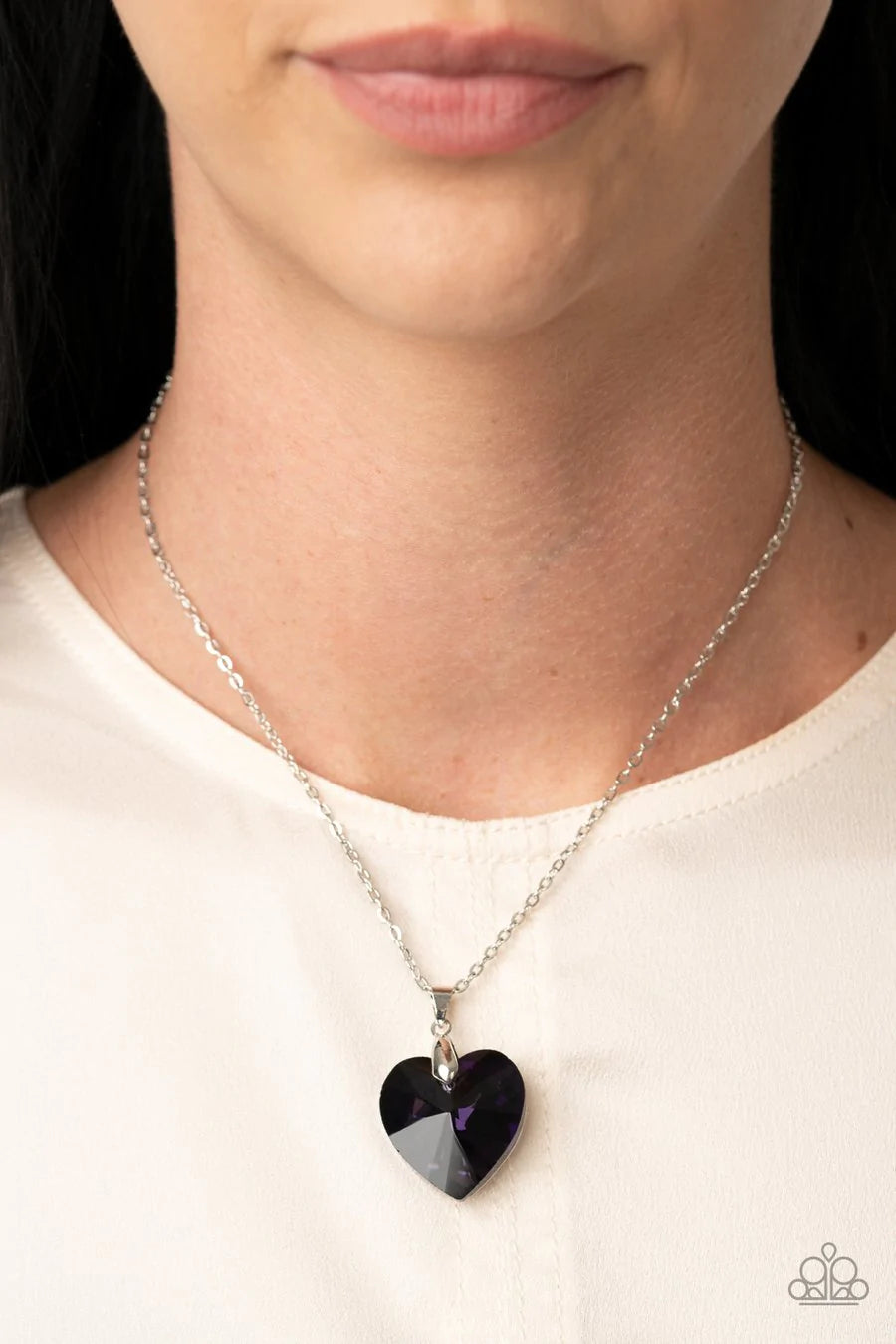 Love Hurts Purple Necklace