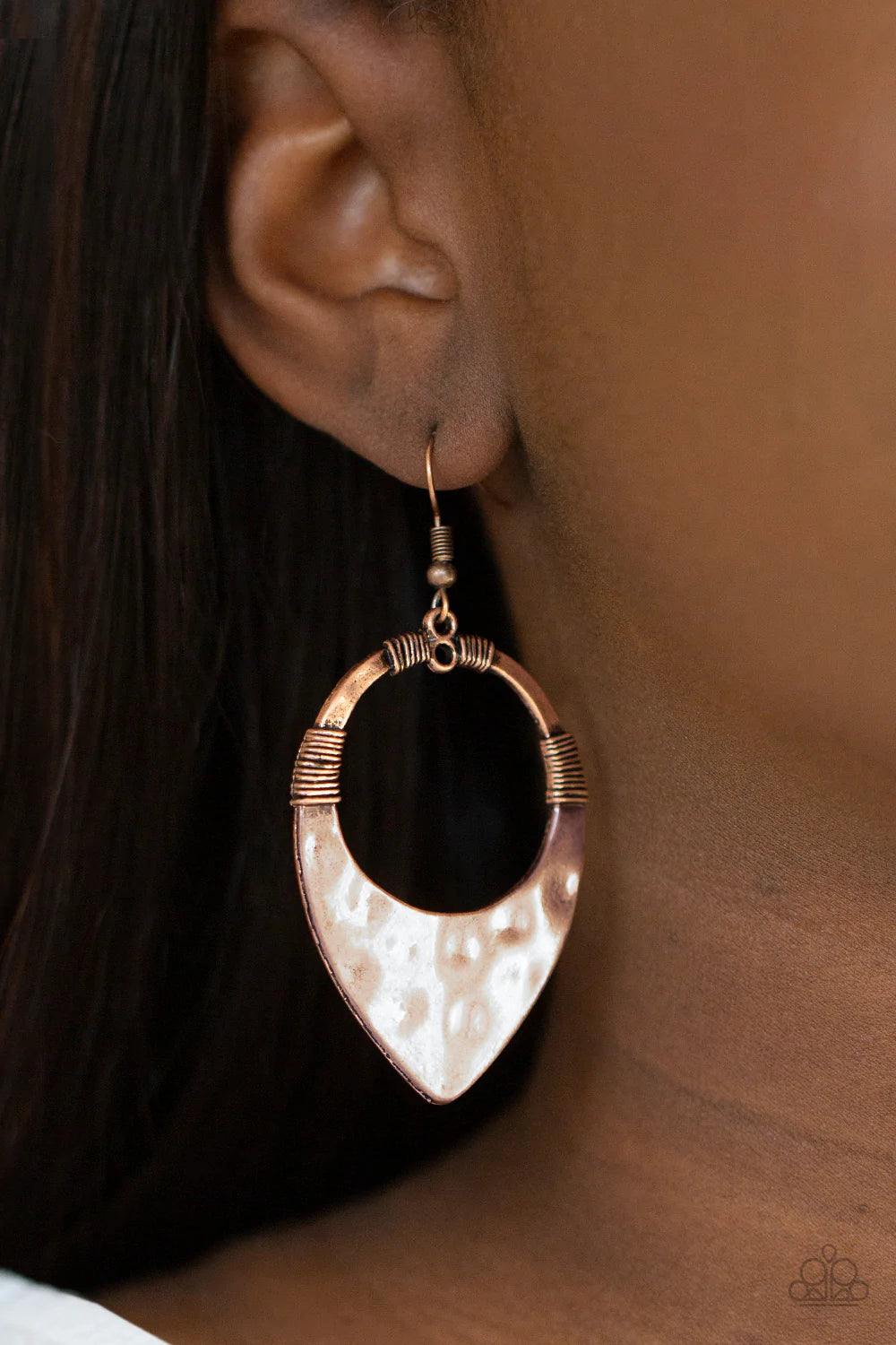 Instinctively Industrial Copper Earrings