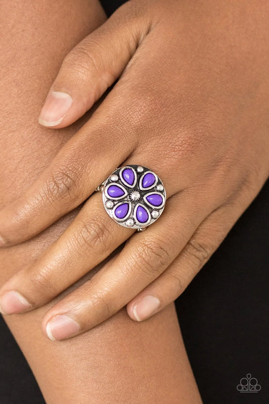 Color Me Calla Lily Purple Flower Ring