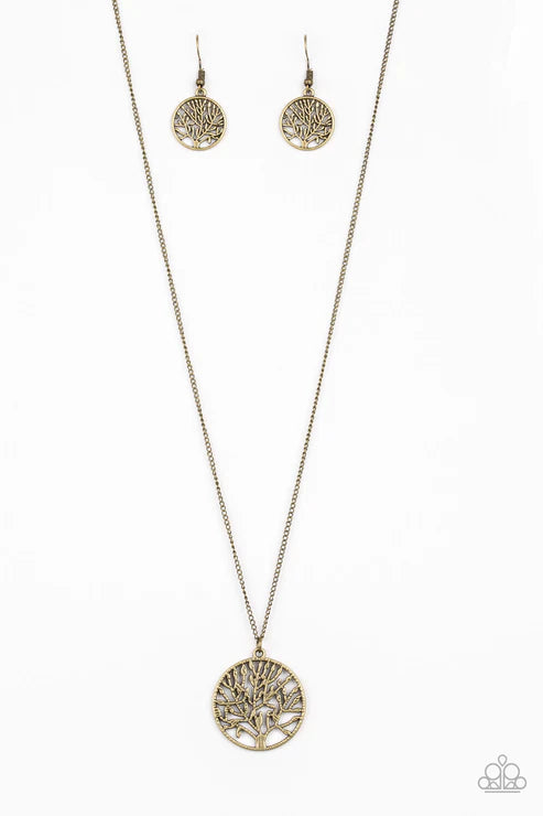 Save The Trees - Brass Necklace