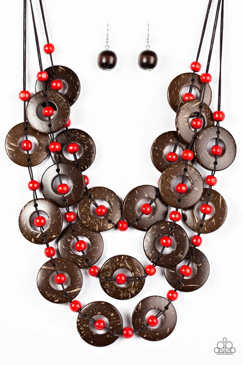 Bora Bora Beauty - Red Necklace