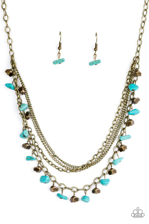Canyon Escape - Brass Necklace