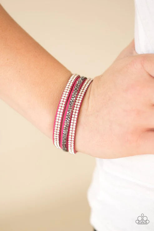 Mega Glam - Pink Bracelet