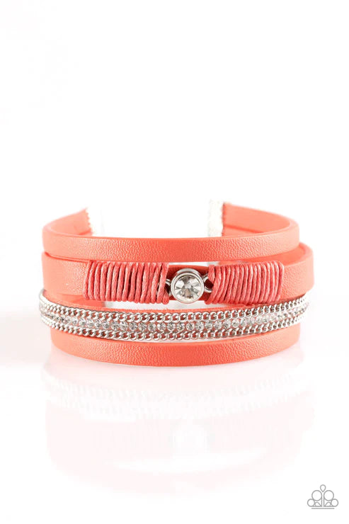 Catwalk Craze - Orange Bracelet