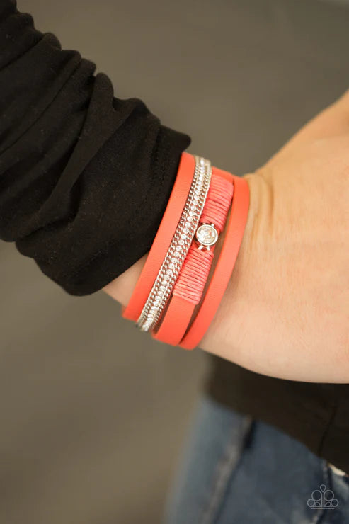 Catwalk Craze - Orange Bracelet