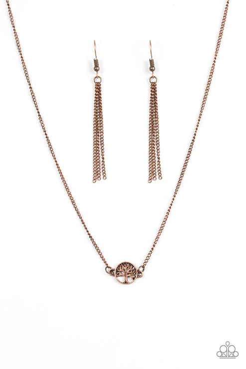 Treetop Trend Copper Necklace