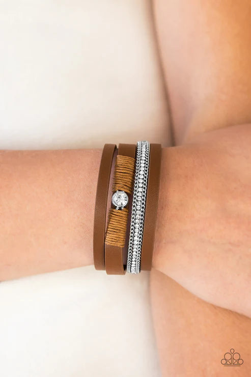 Catwalk Craze - Brown Bracelet