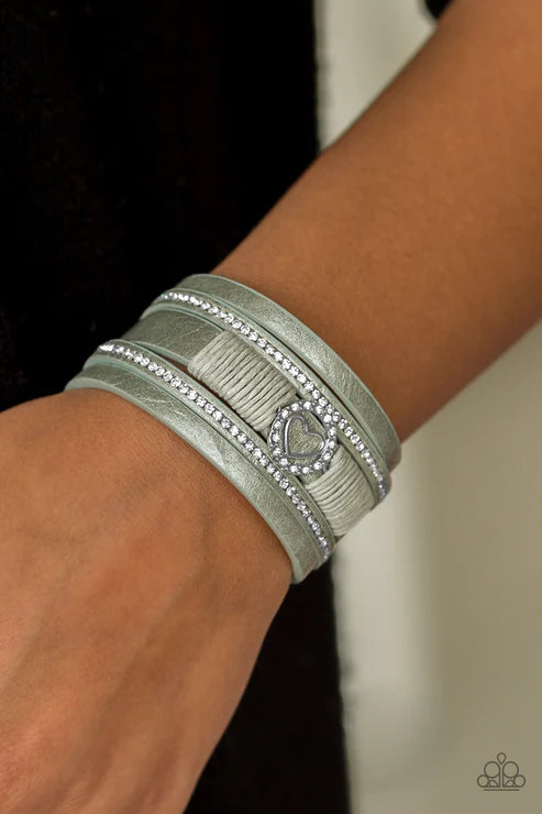 It Takes Heart - Green Bracelet