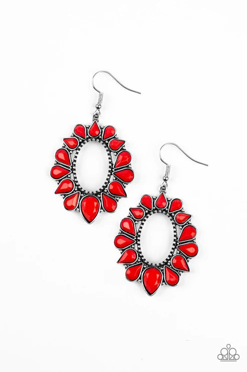 Fashionista Flavor - Red Earrings
