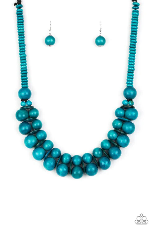 Caribbean Cover Girl - Blue Necklace