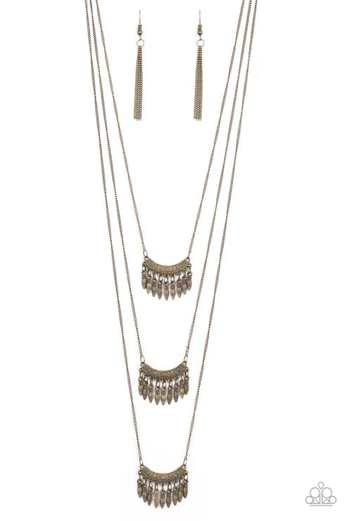 Seasonal Charm - Brass Necklace