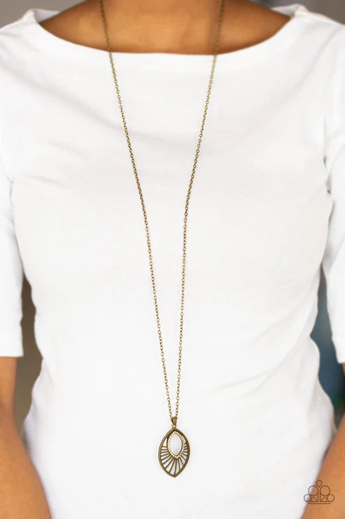 Court Couture - Brass Necklace