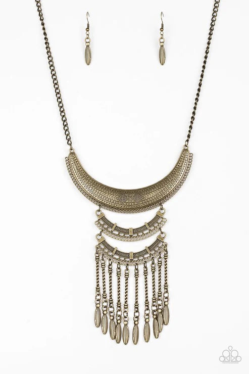 Eastern Empress - Brass Necklace