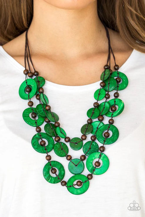 Catalina Coastin - Green Necklace