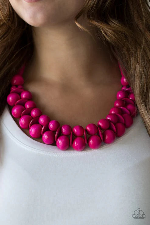 Caribbean Cover Girl - Pink Necklace