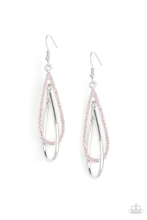 Spotlight Splendor - Pink Earrings