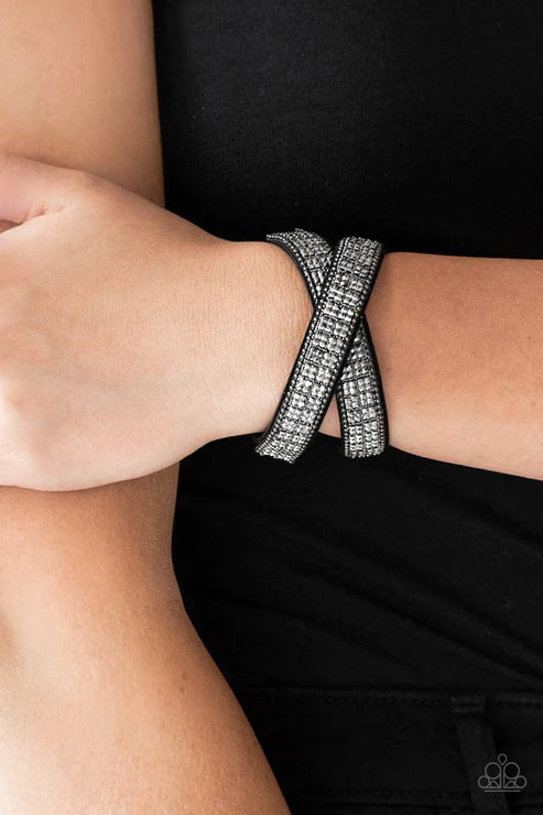 Rock Band Refinement - Black Bracelet