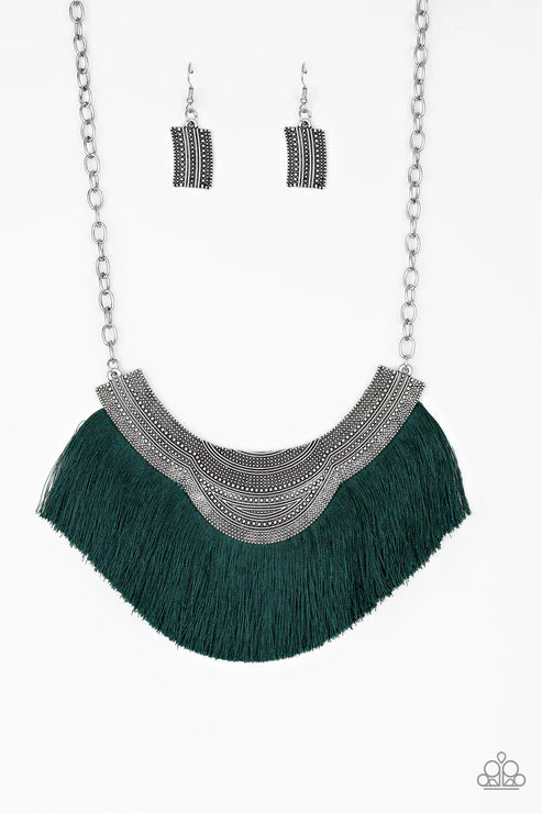 My PHARAOH Lady - Green Necklace