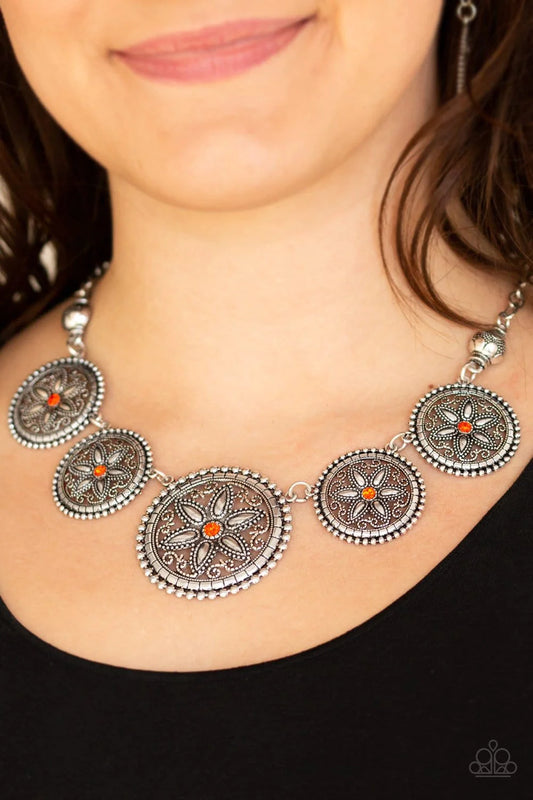 Written In The STAR LILIES - Orange Necklace