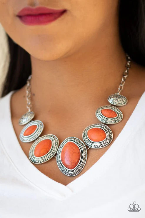 Sierra Serenity - Orange Necklace