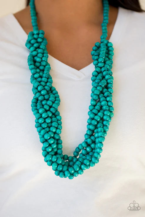 Tahiti Tropic - Blue Necklace