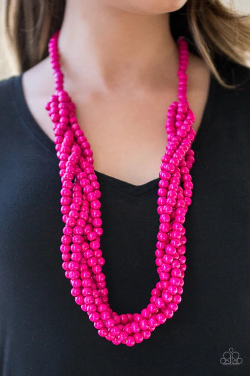 Tahiti Tropic - Pink Necklace