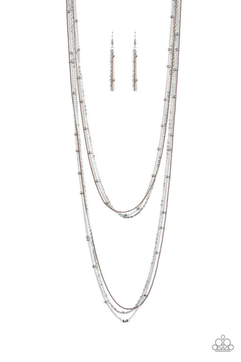 What A COLORFUL World - Brown Necklace