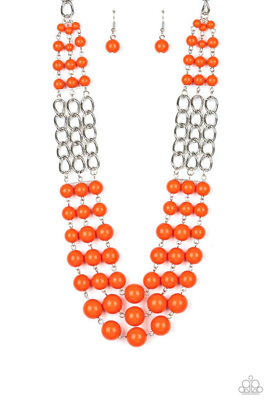 A La Vogue - Orange Necklace