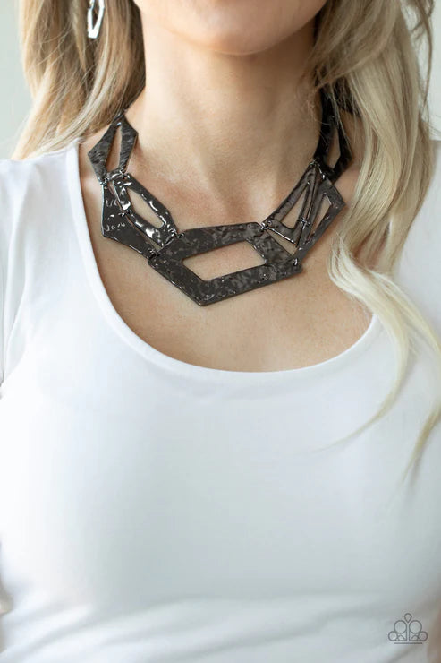 Break The Mold - Black Necklace