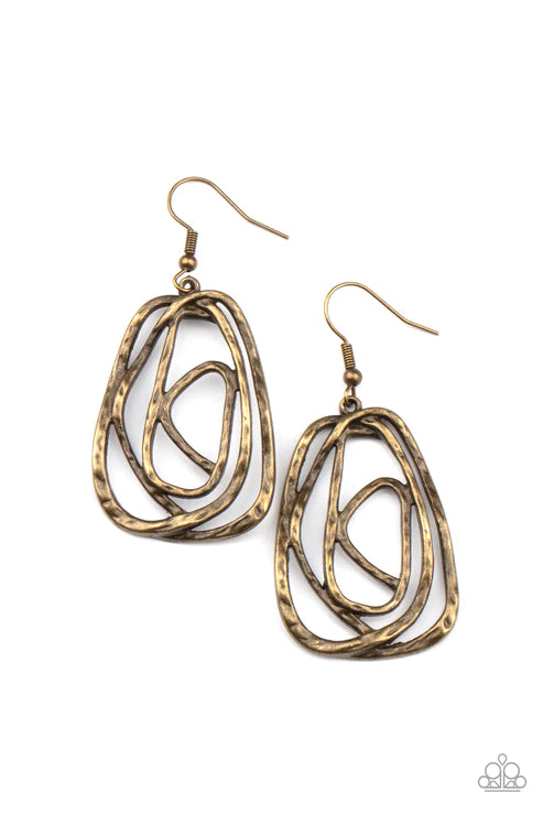 Artisan Relic - Brass Earrings