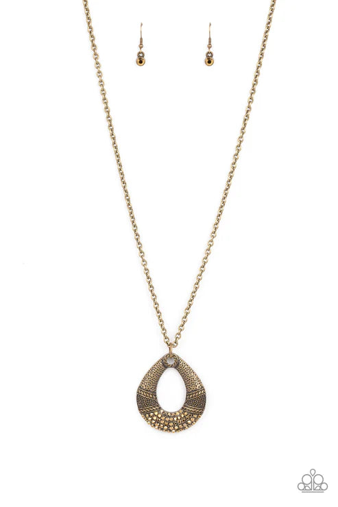 Glitz and Grind - Brass Necklace