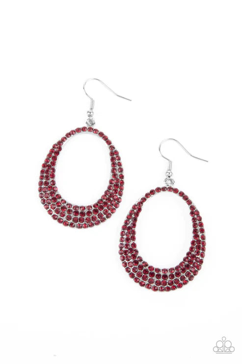 Life GLOWS On - Red Earrings